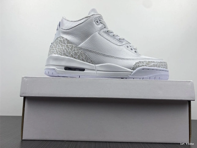 1st Kicks Shoes 429487- 'Triple Jordan GoodFit Air 3 PS White' Retro 952 1201